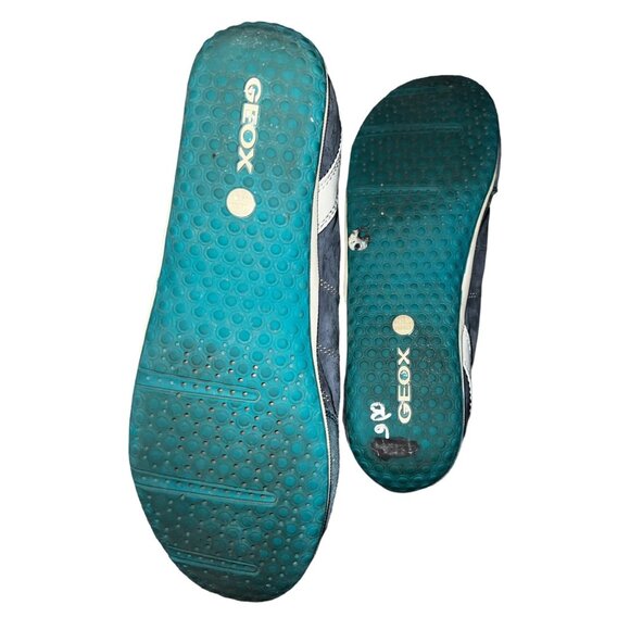 Geox Respira D3209A Leather Athletic Running Flat Sneakers Sz 37 EU (6.5 US) Wom - Picture 4 of 12